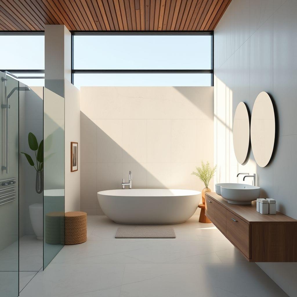 Modern bathroom - AI Generated
