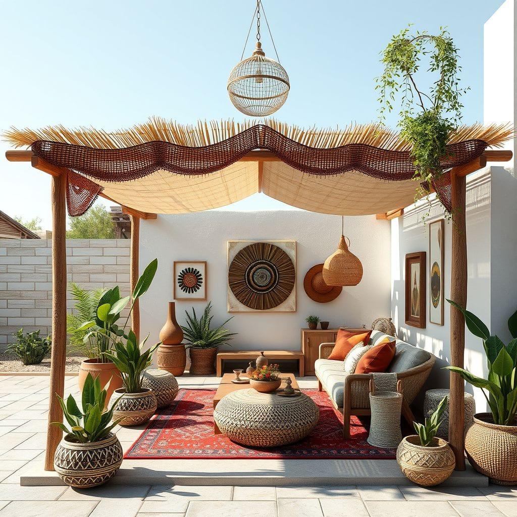 Modern Boho carport - AI Generated