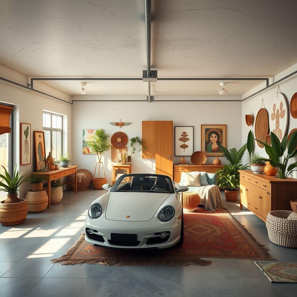 Modern Boho garage - AI Generated