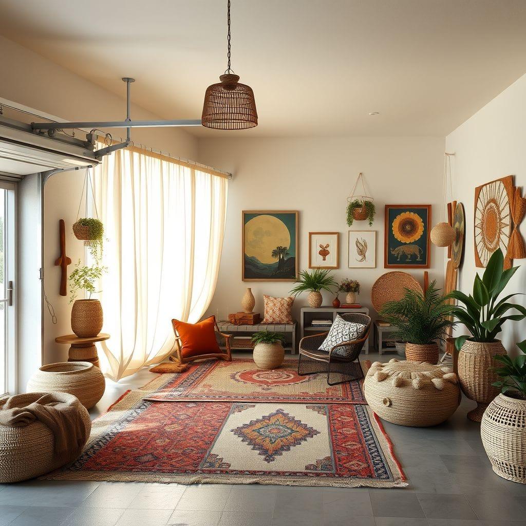 Modern Boho garage - AI Generated