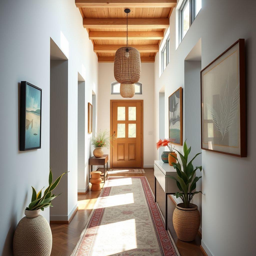 Modern Boho hallway - AI Generated