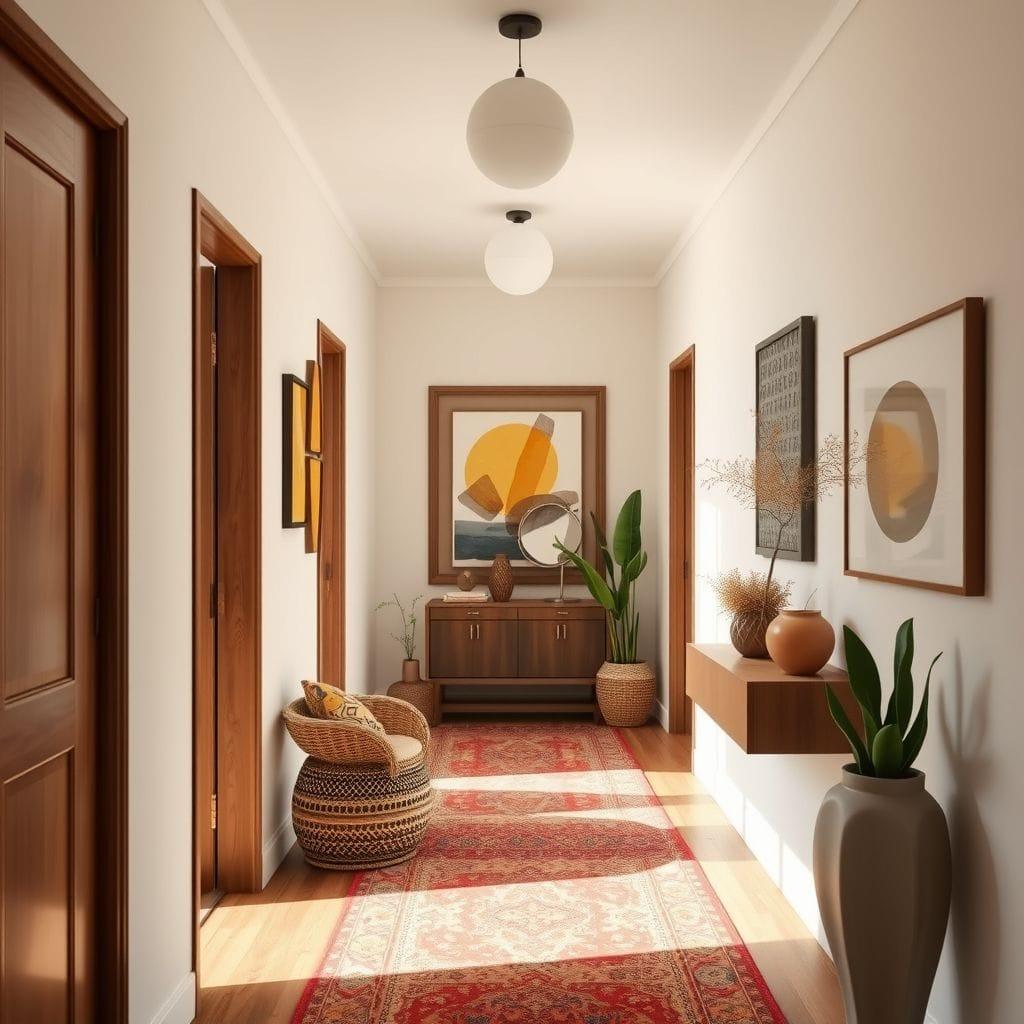 Modern Boho hallway - AI Generated