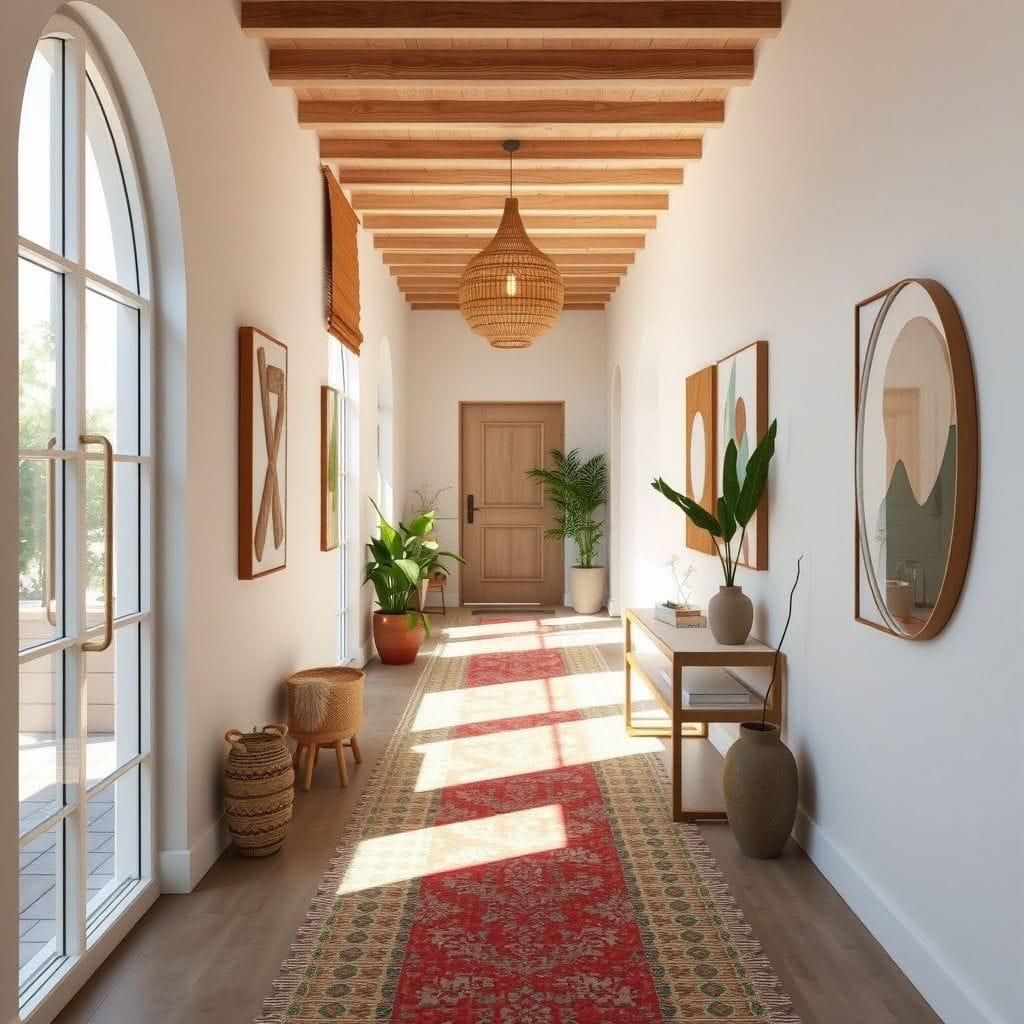 Modern Boho hallway - AI Generated