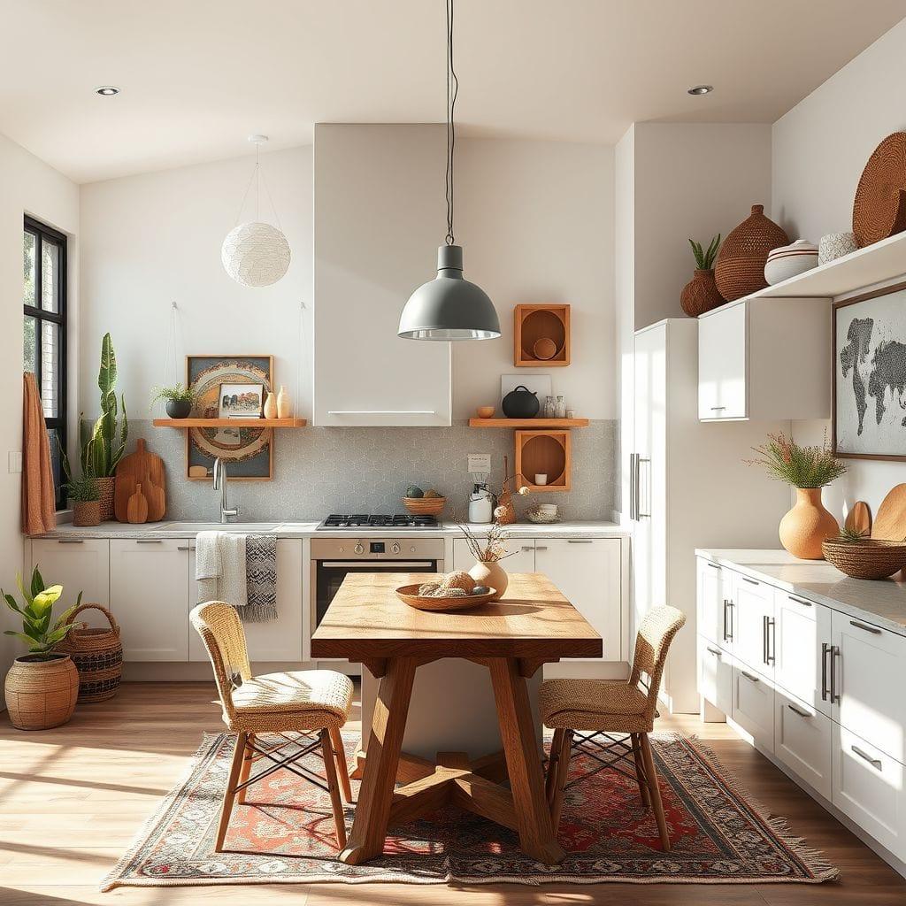 Modern Boho kitchen - AI Generated