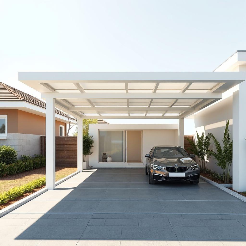 Modern carport - AI Generated