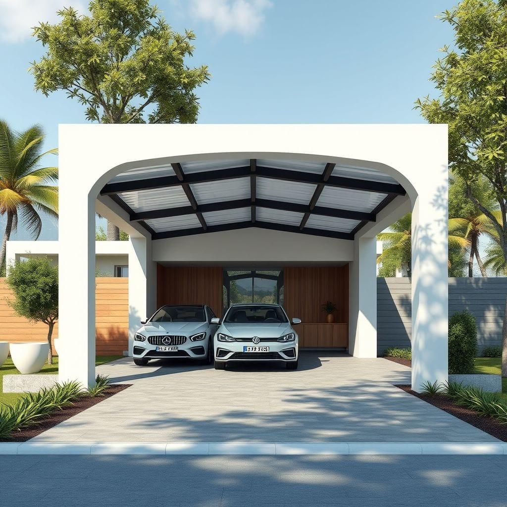 Modern carport - AI Generated