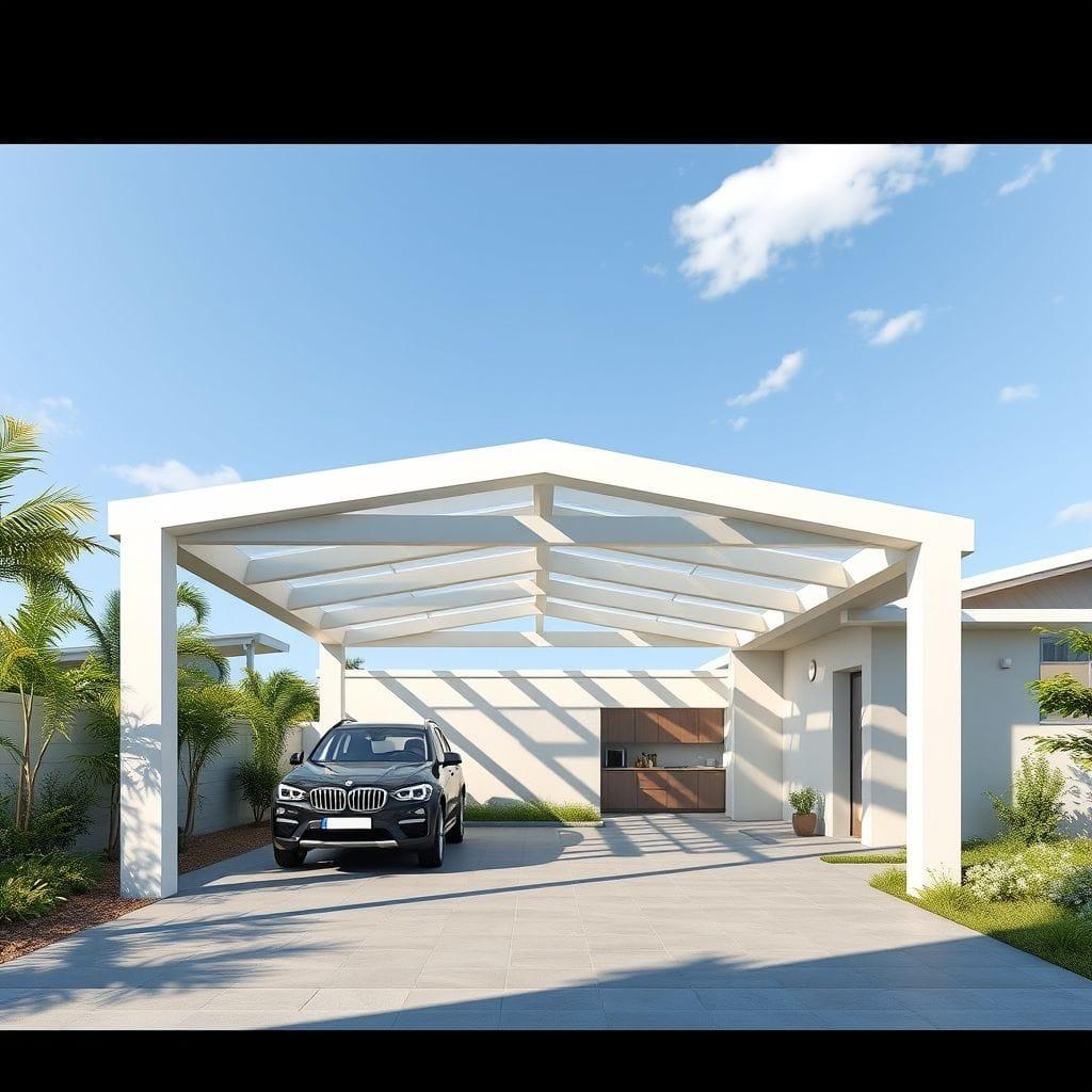 Modern carport - AI Generated