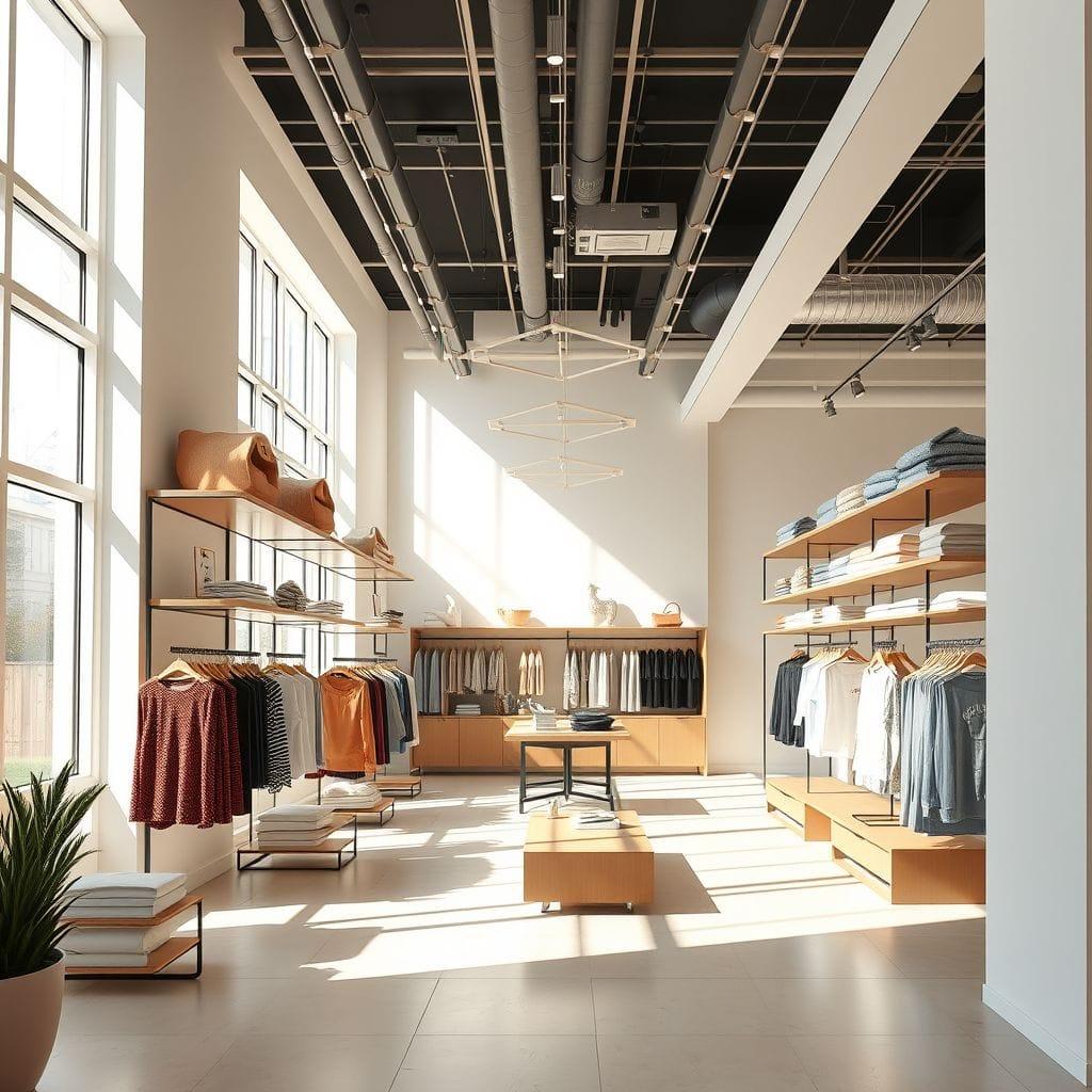Modern clothing store - AI Generated