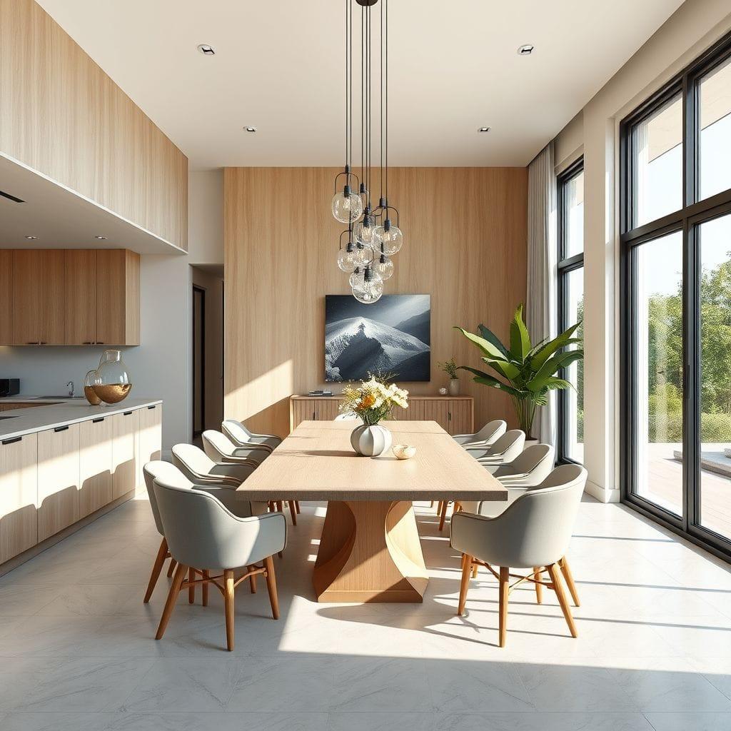Modern dining room - AI Generated