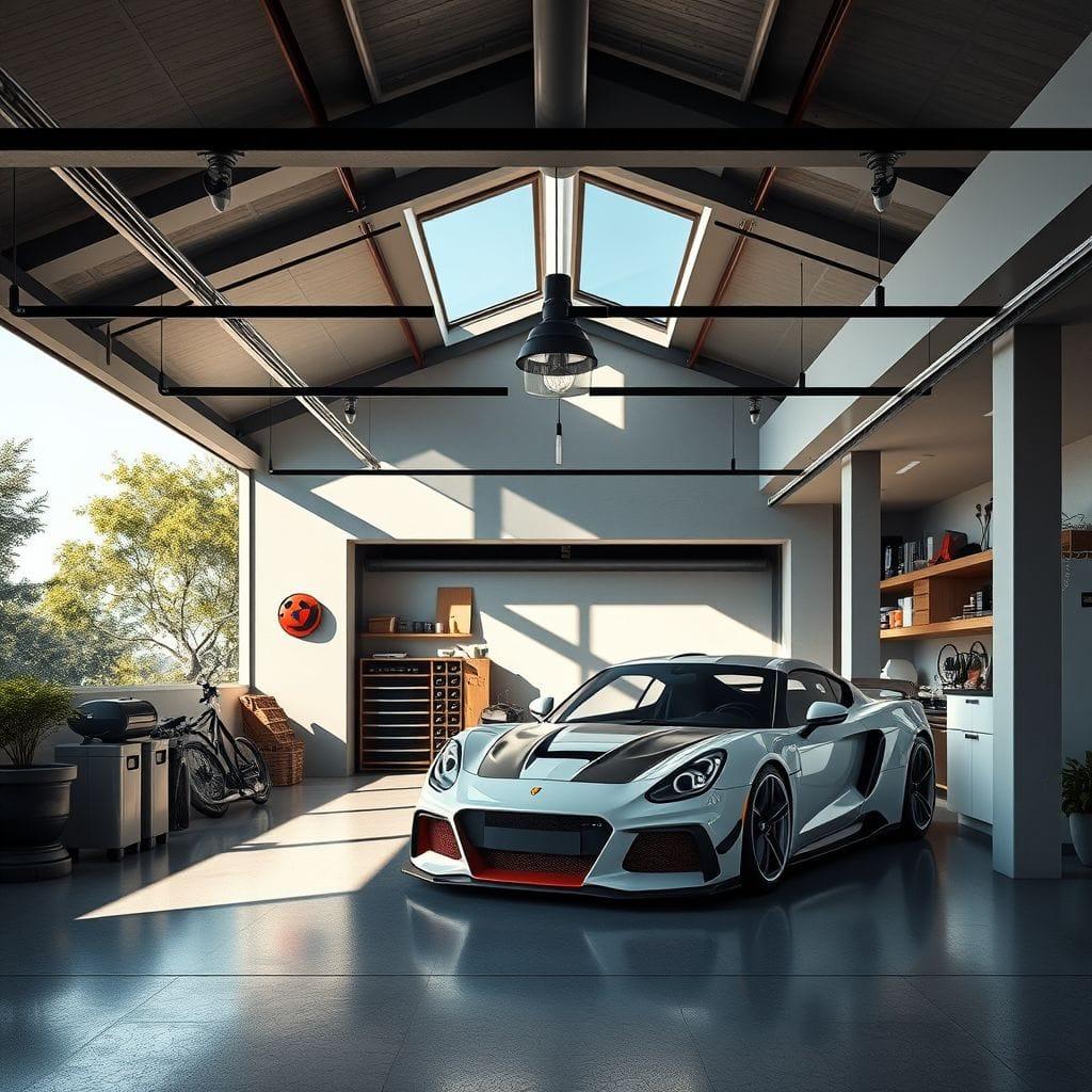 Modern garage - AI Generated