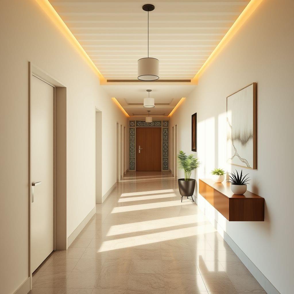 Modern hallway - AI Generated