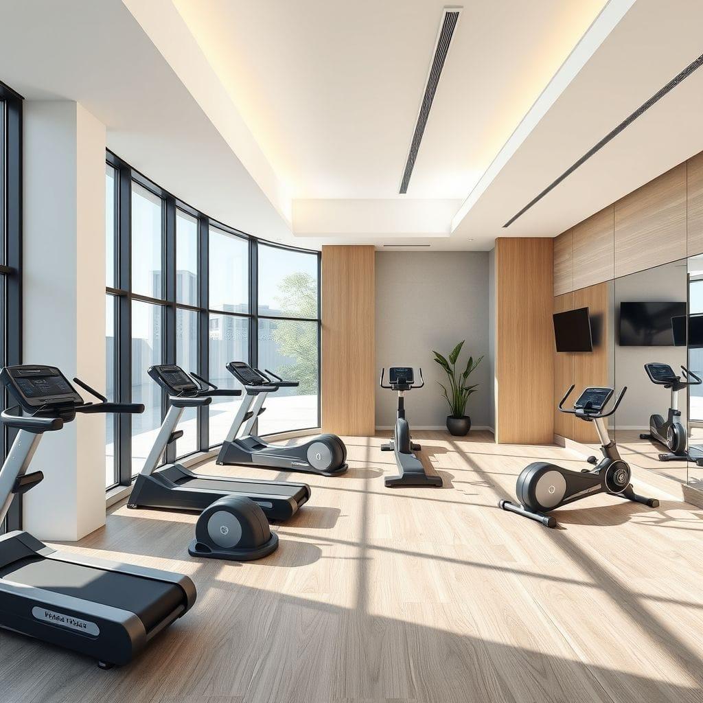 Modern home gym - AI Generated