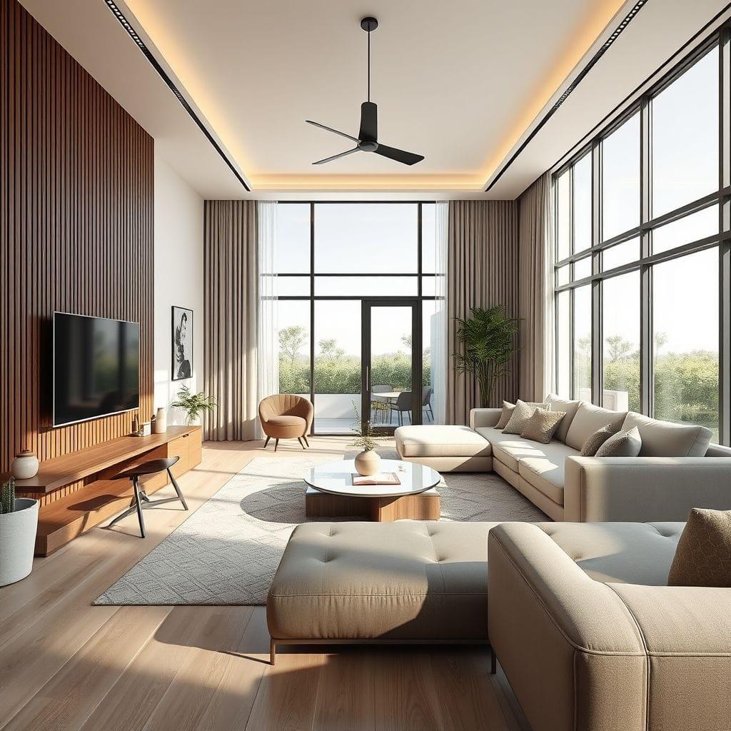 Modern living room - AI Generated