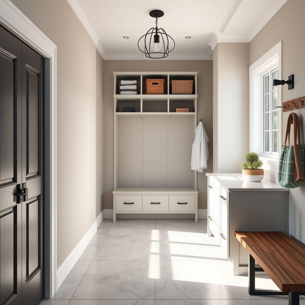 Modern mudroom - AI Generated