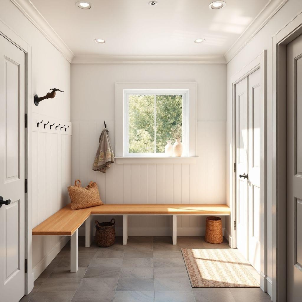 Modern mudroom - AI Generated