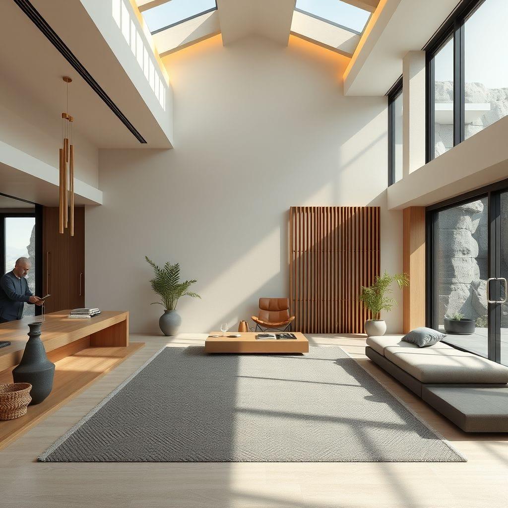 Modern onsen - AI Generated