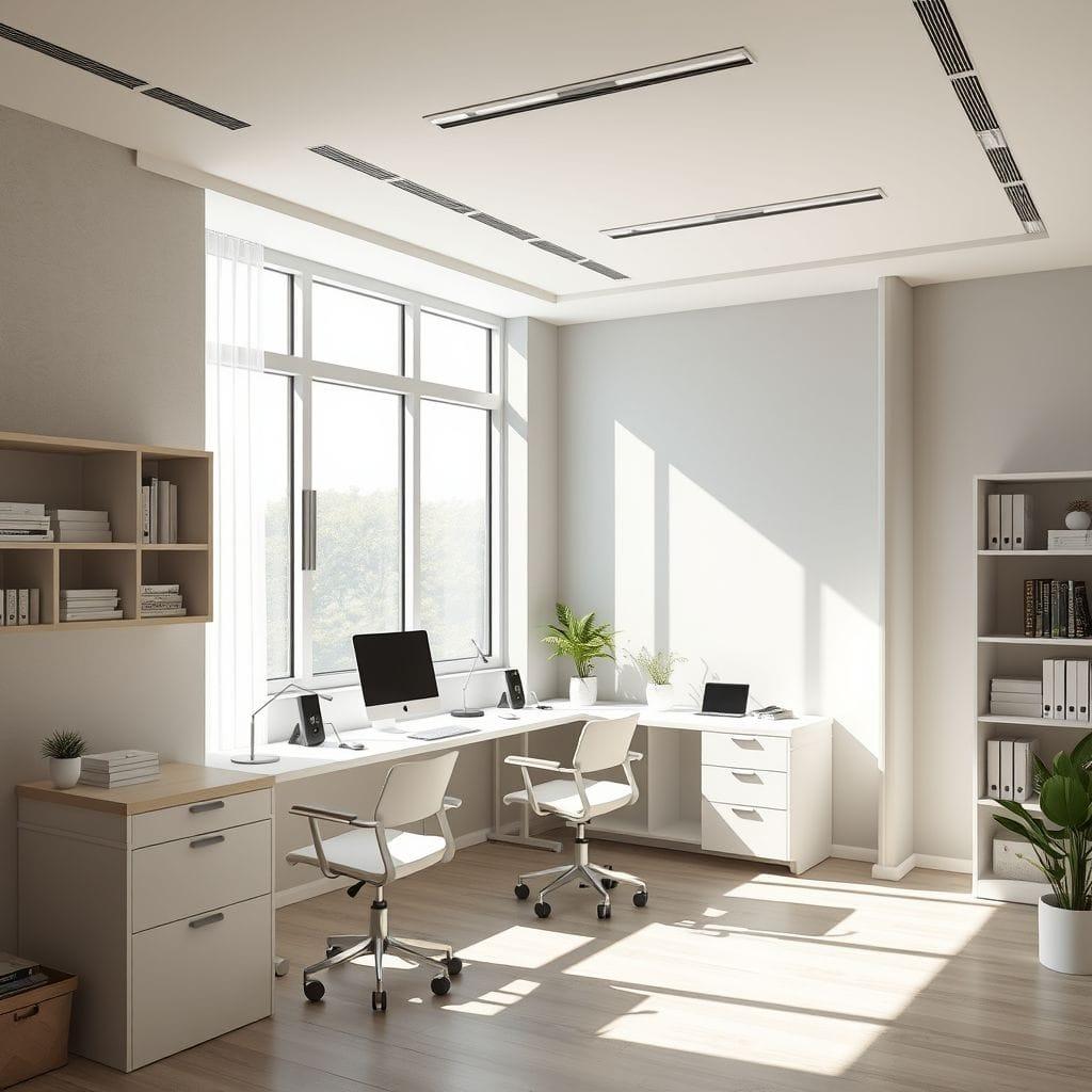 Modern study room - AI Generated