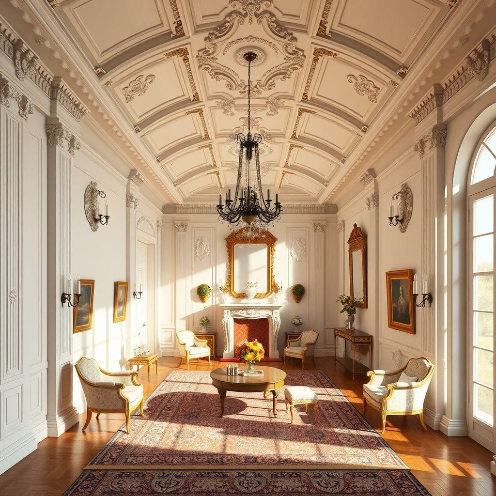 Neoclassic attic - AI Generated