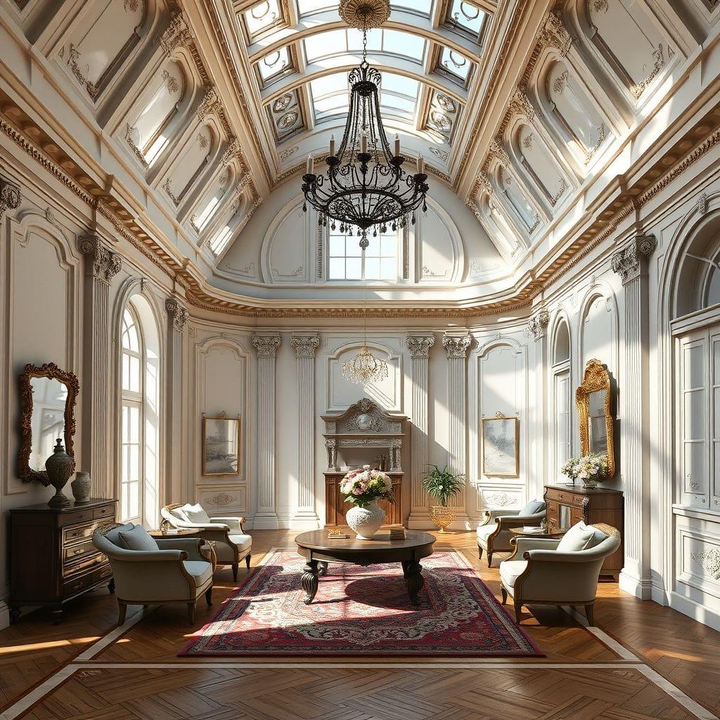 Neoclassic attic - AI Generated