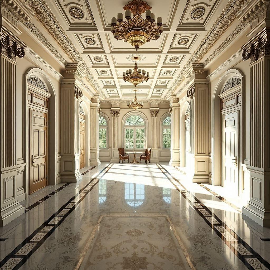 Neoclassic basement - AI Generated