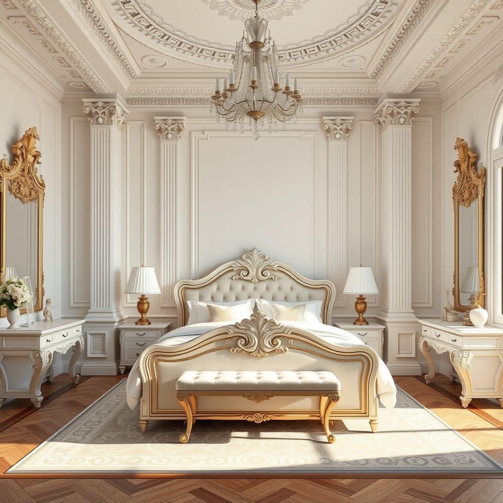 Neoclassic bedroom - AI Generated