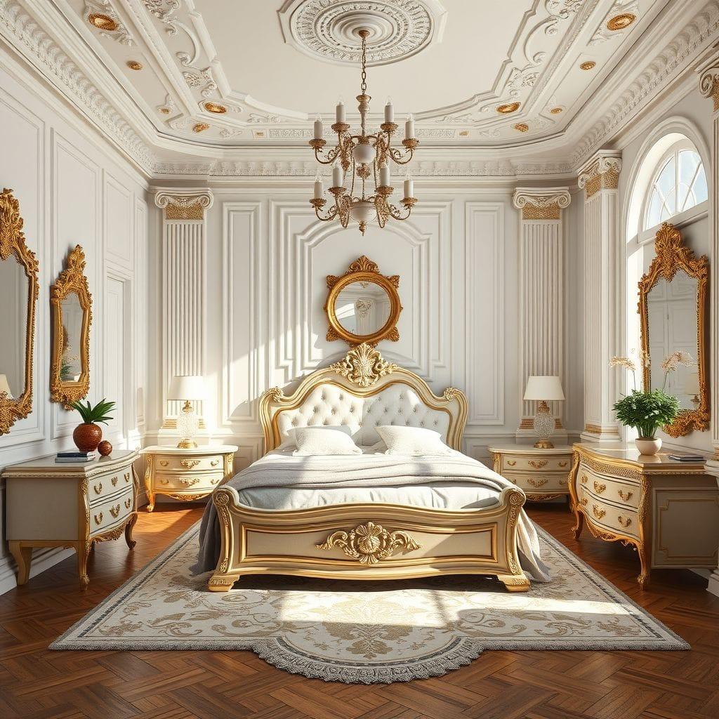 Neoclassic bedroom - AI Generated