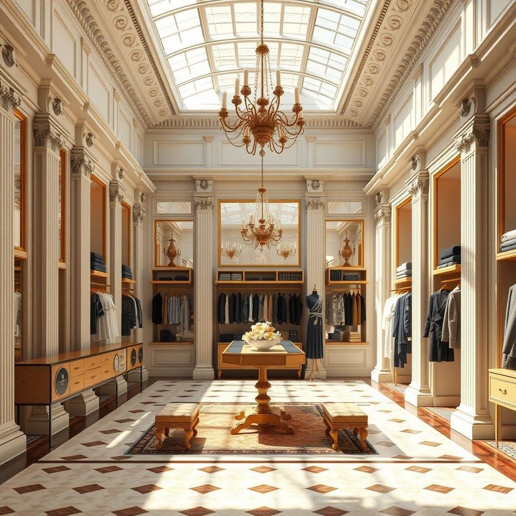 Neoclassic clothing store - AI Generated