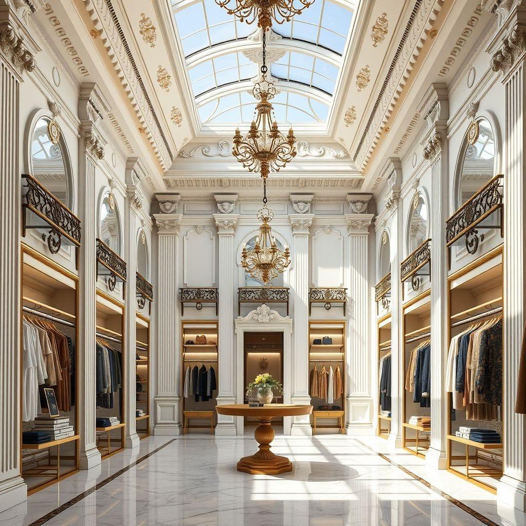 Neoclassic clothing store - AI Generated