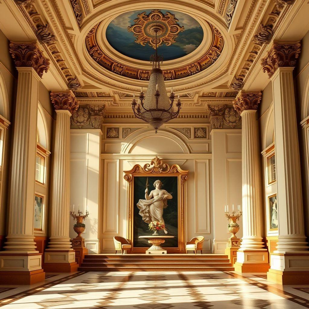 Neoclassic drop zone - AI Generated