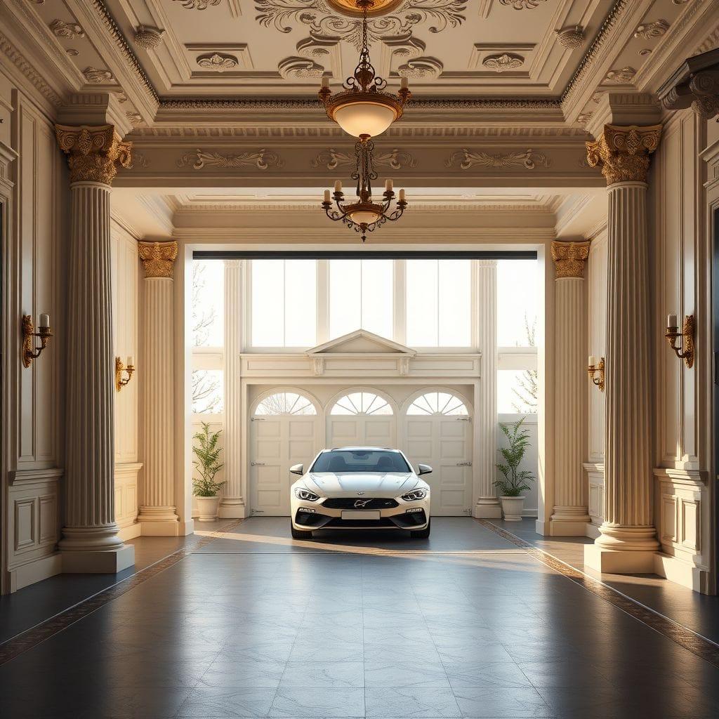 Neoclassic garage - AI Generated