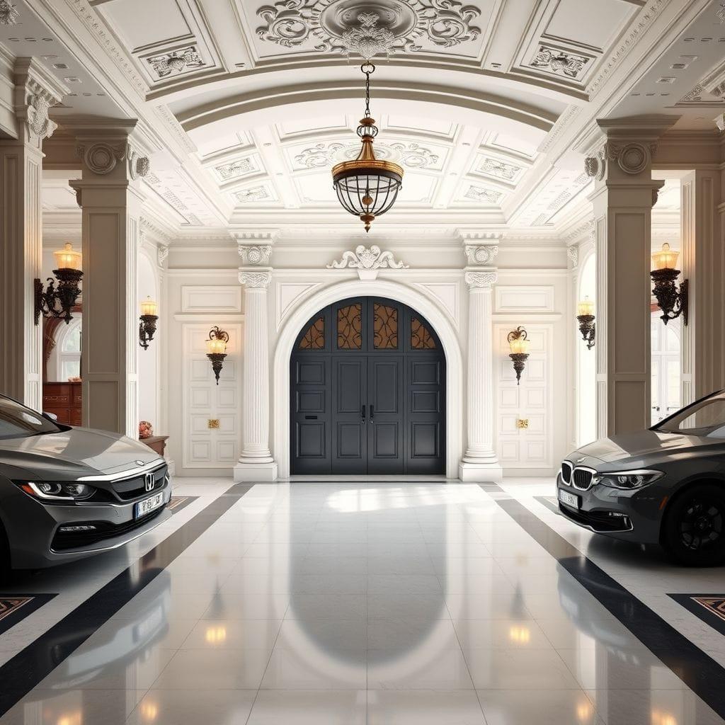 Neoclassic garage - AI Generated