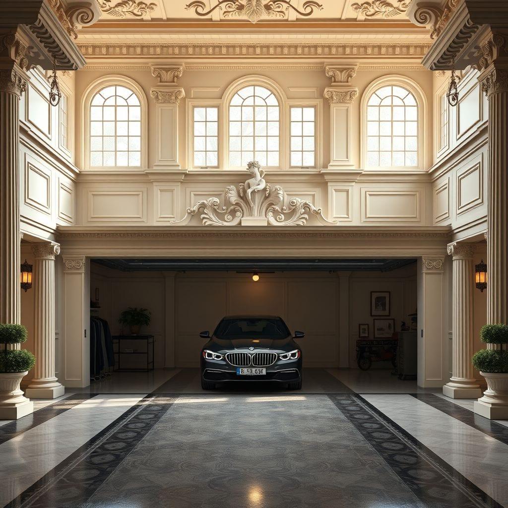 Neoclassic garage - AI Generated
