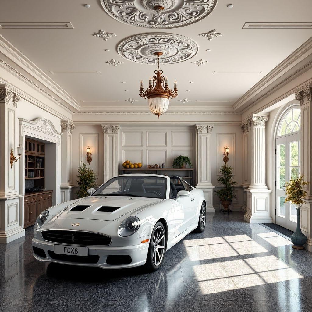 Neoclassic garage - AI Generated