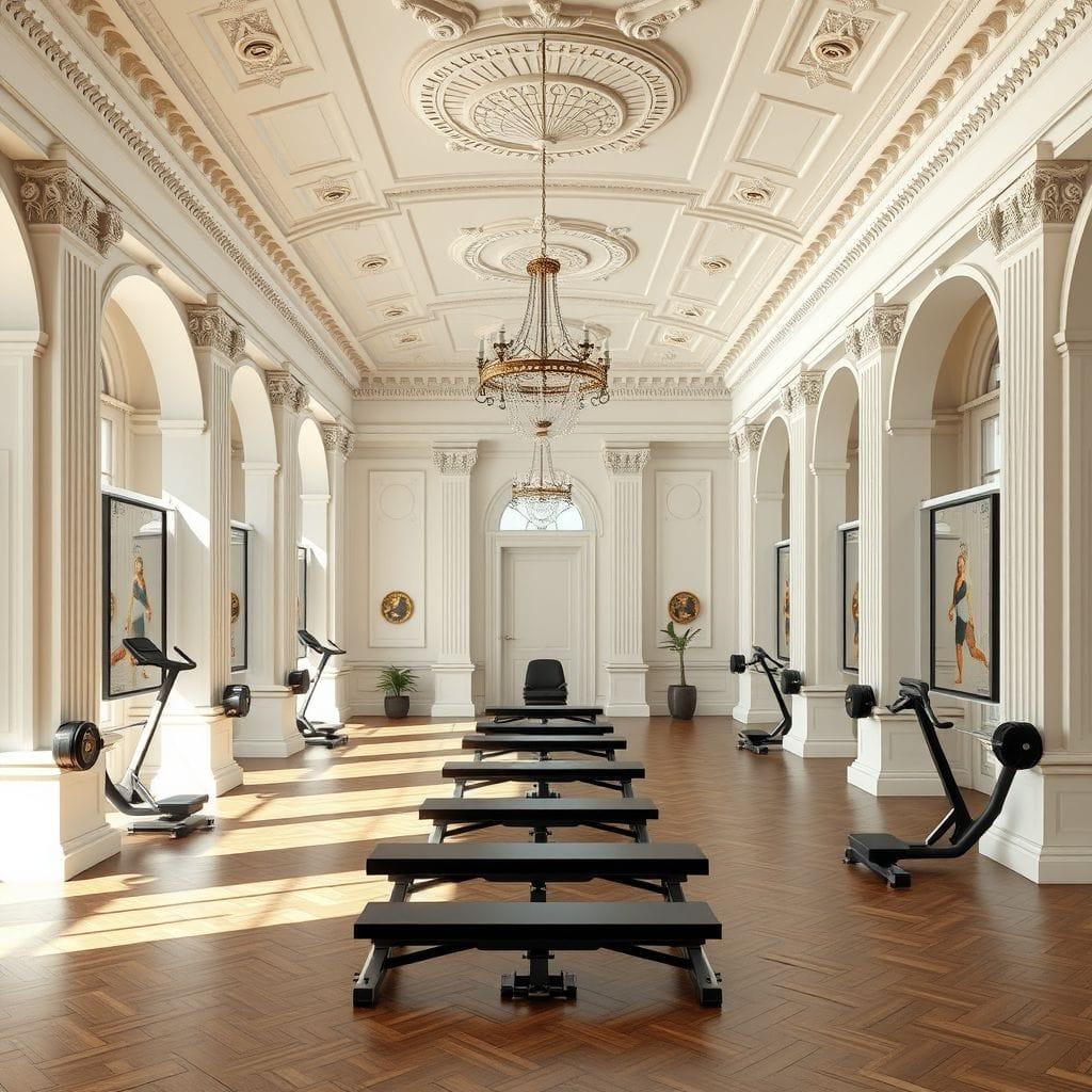 Neoclassic gym - AI Generated