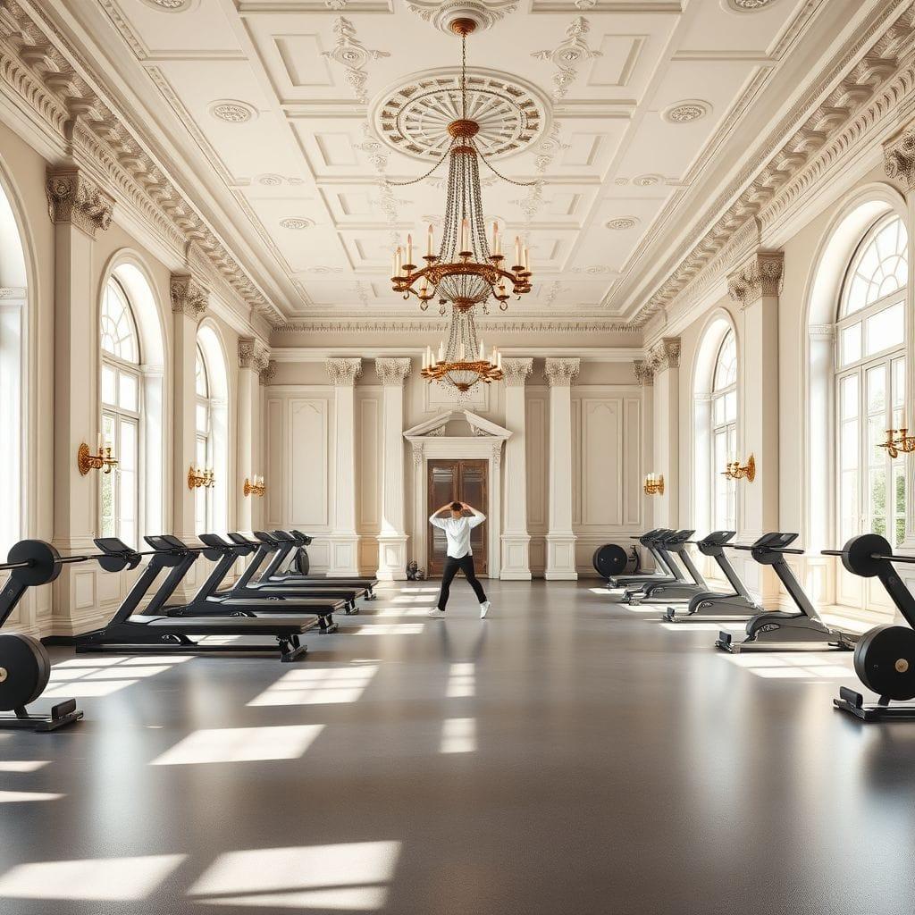 Neoclassic gym - AI Generated