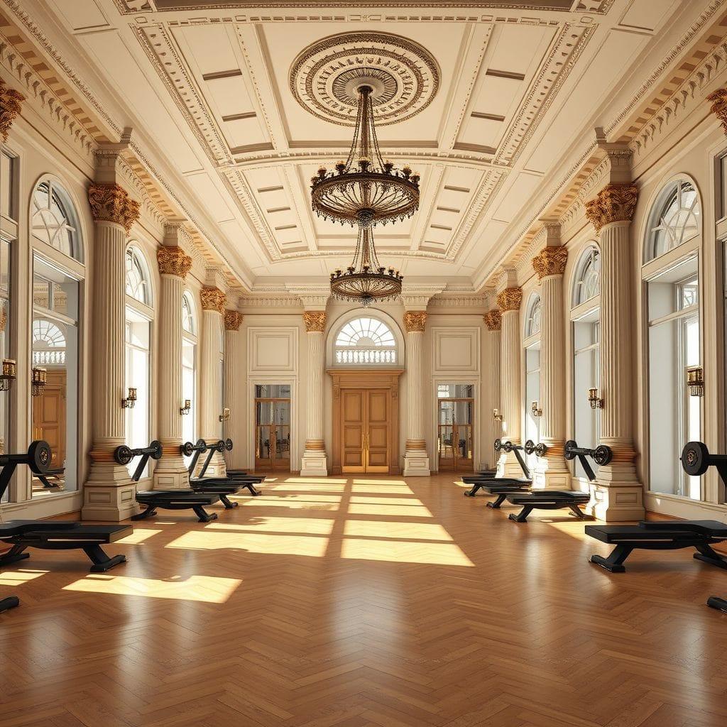 Neoclassic gym - AI Generated