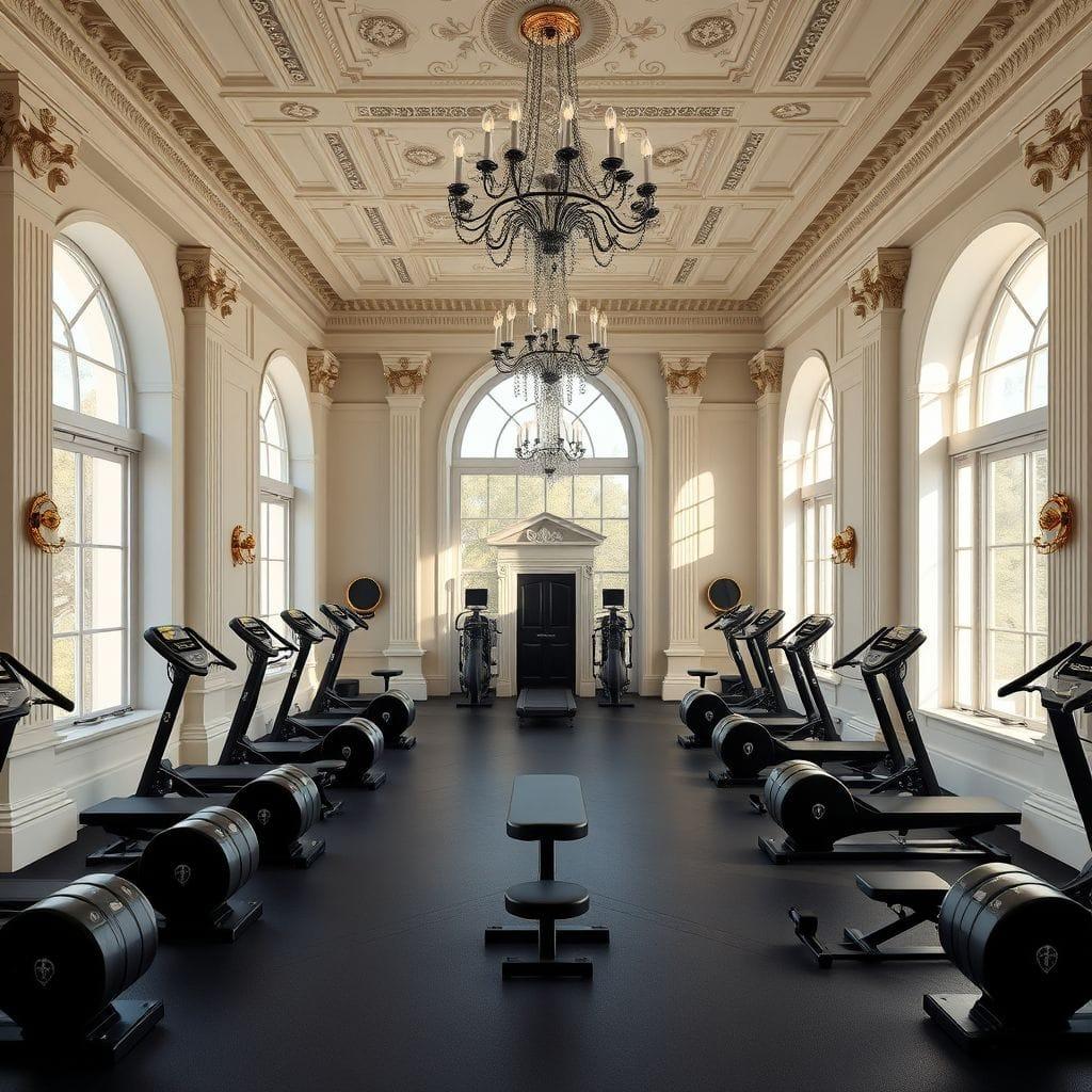 Neoclassic gym - AI Generated
