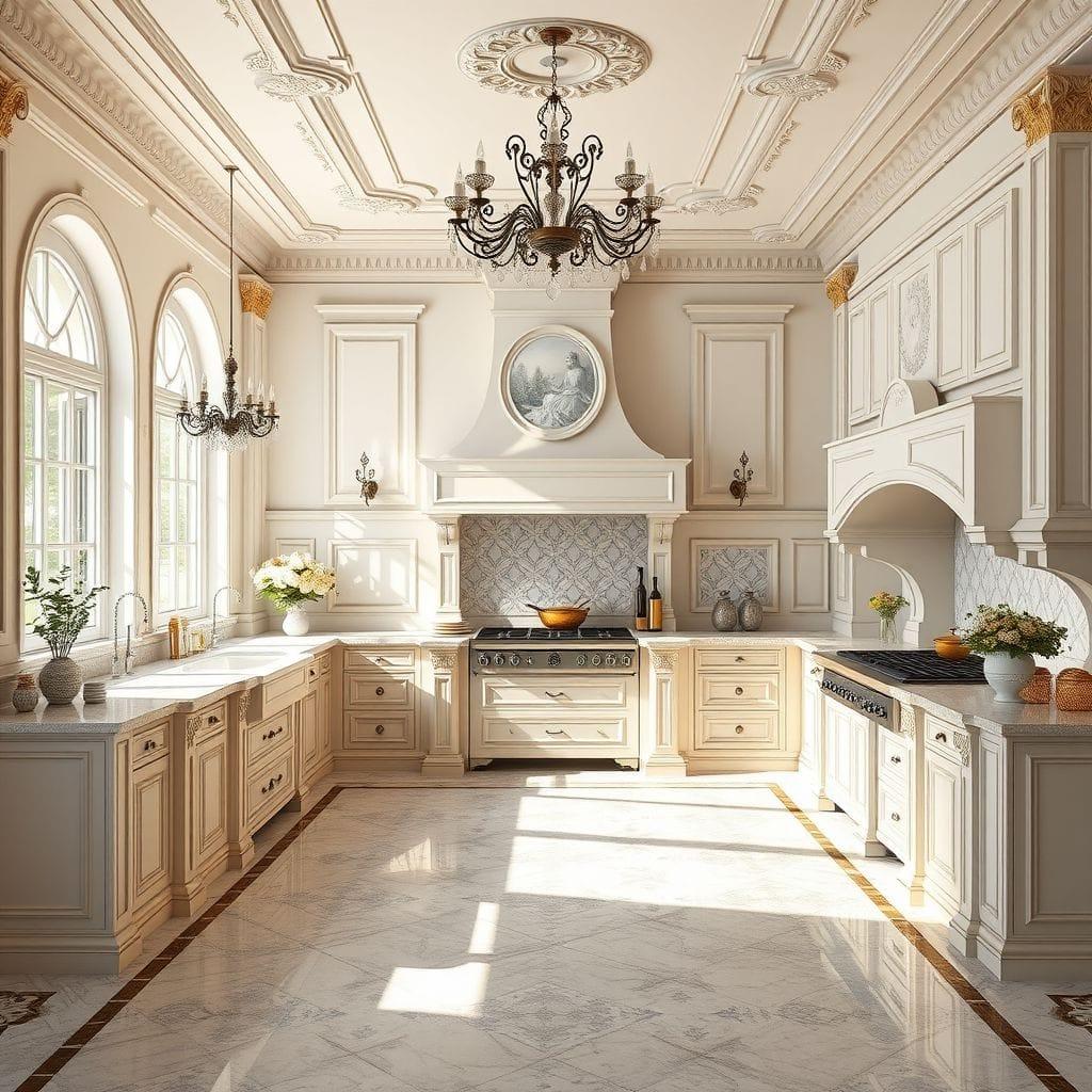 Neoclassic kitchen - AI Generated
