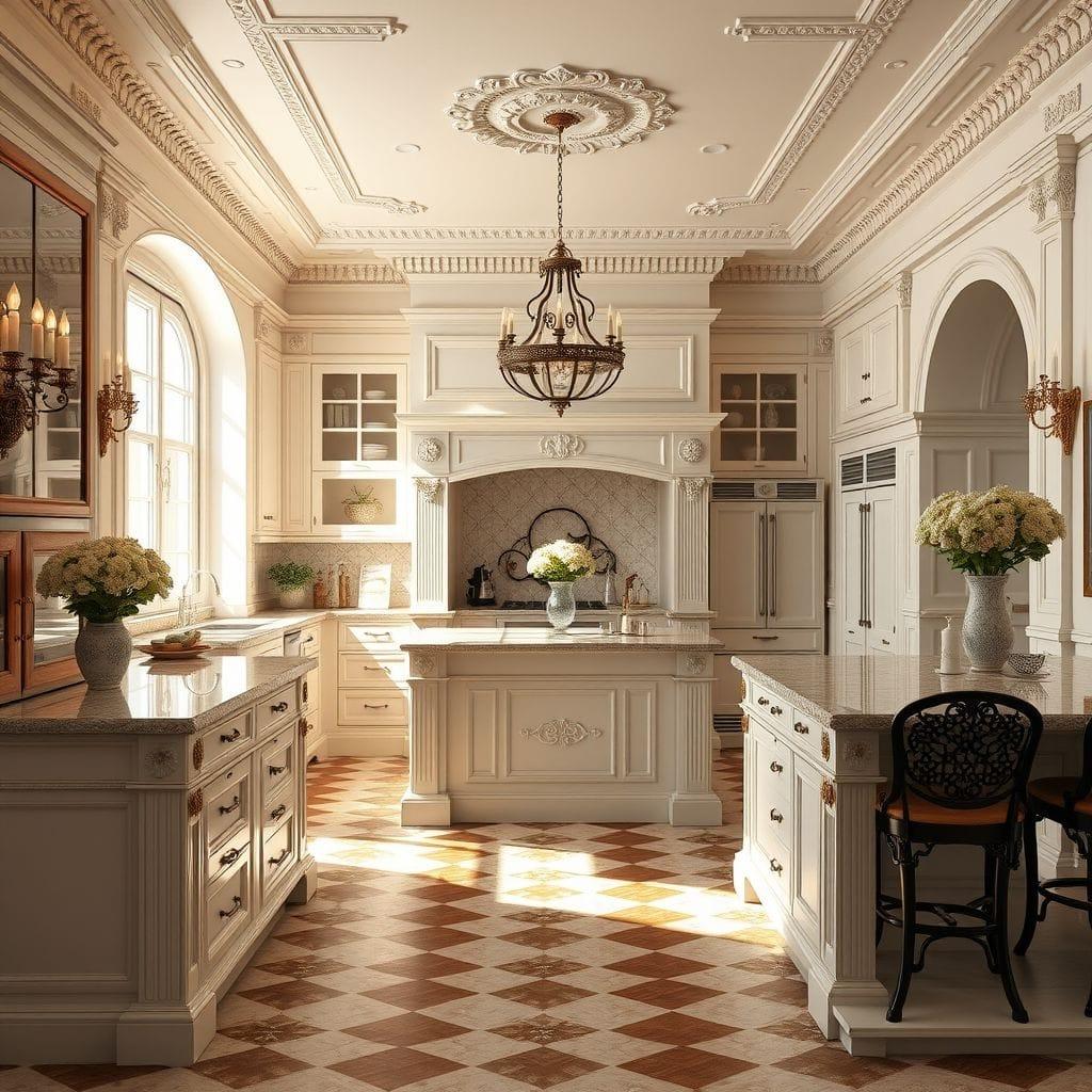 Neoclassic kitchen - AI Generated