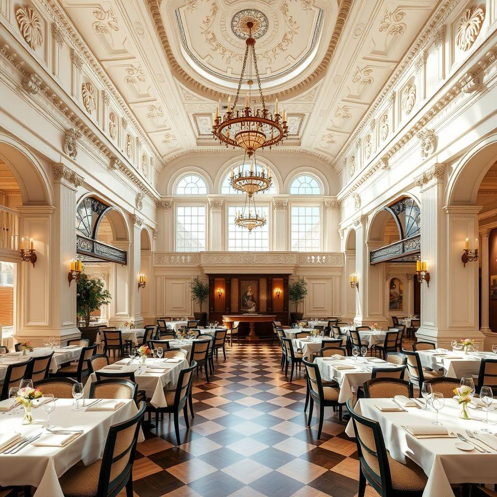 Neoclassic restaurant - AI Generated