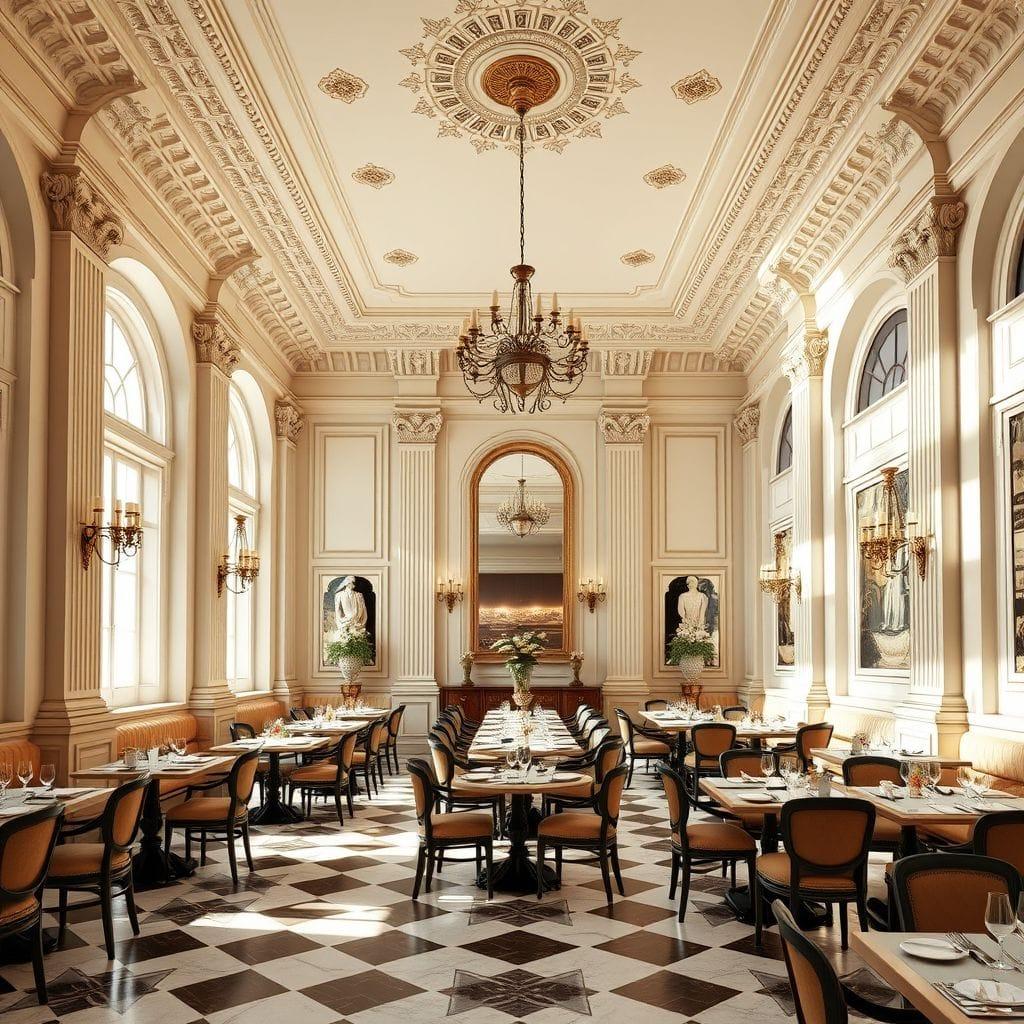 Neoclassic restaurant - AI Generated