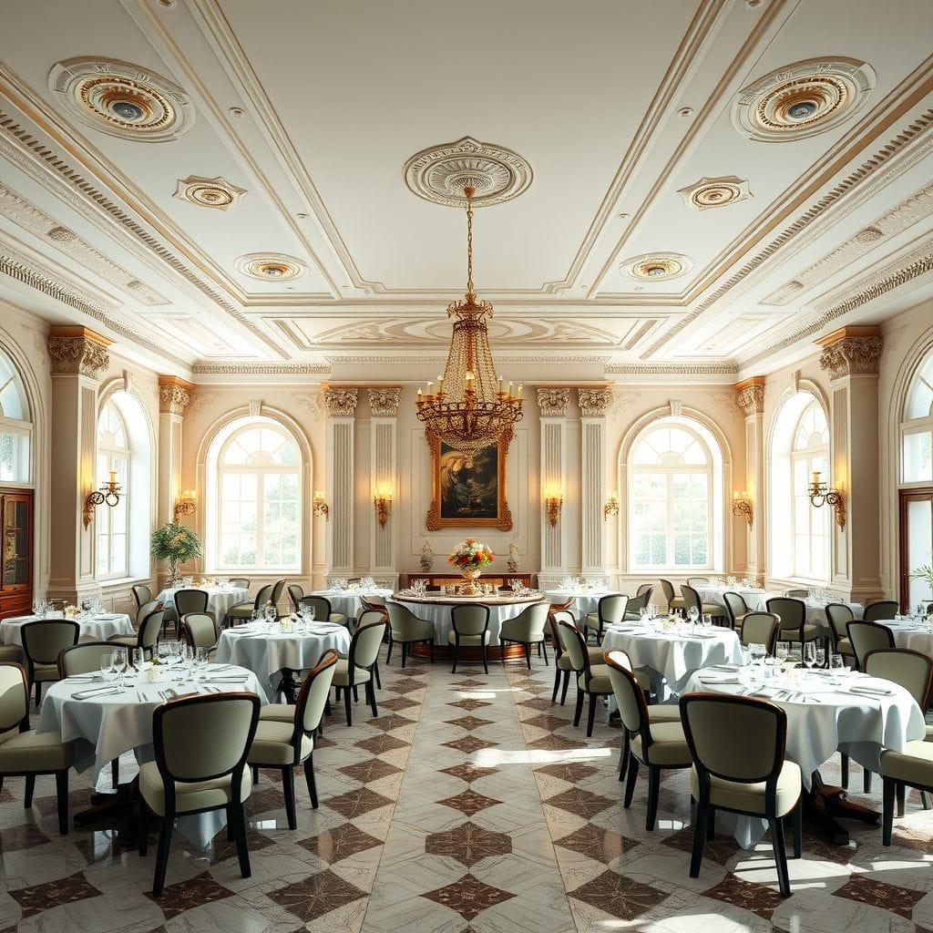 Neoclassic restaurant - AI Generated