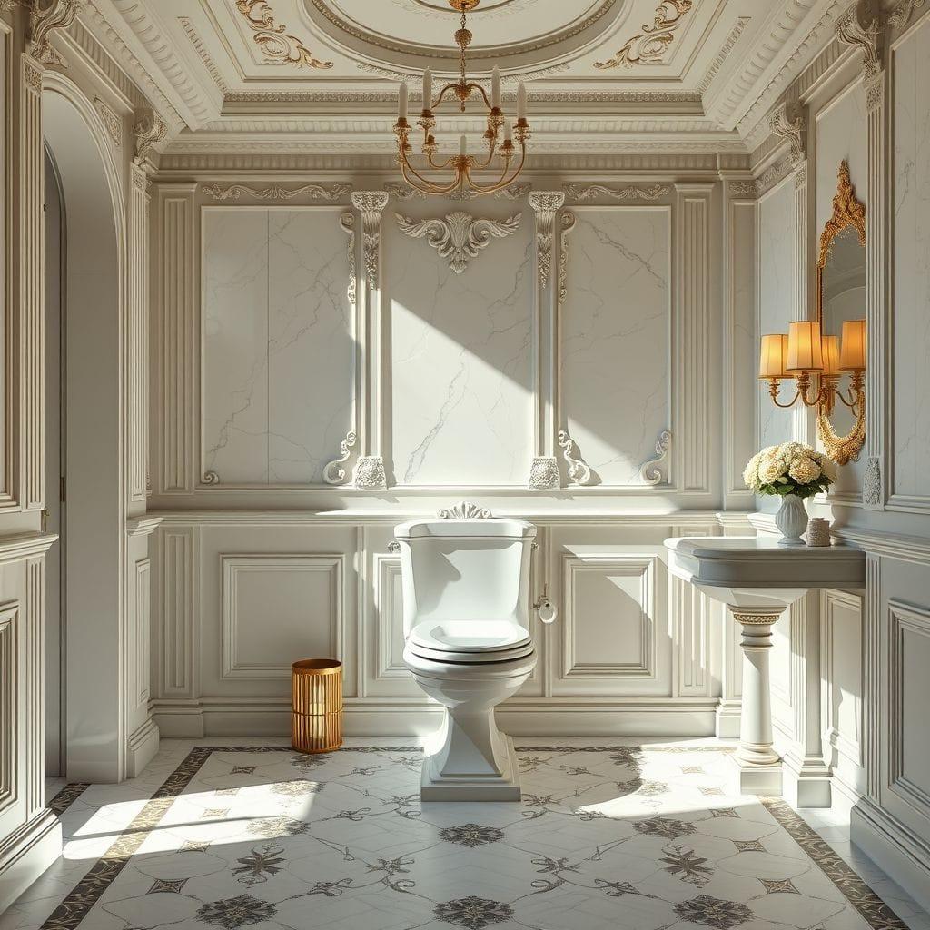 Neoclassic toilet - AI Generated