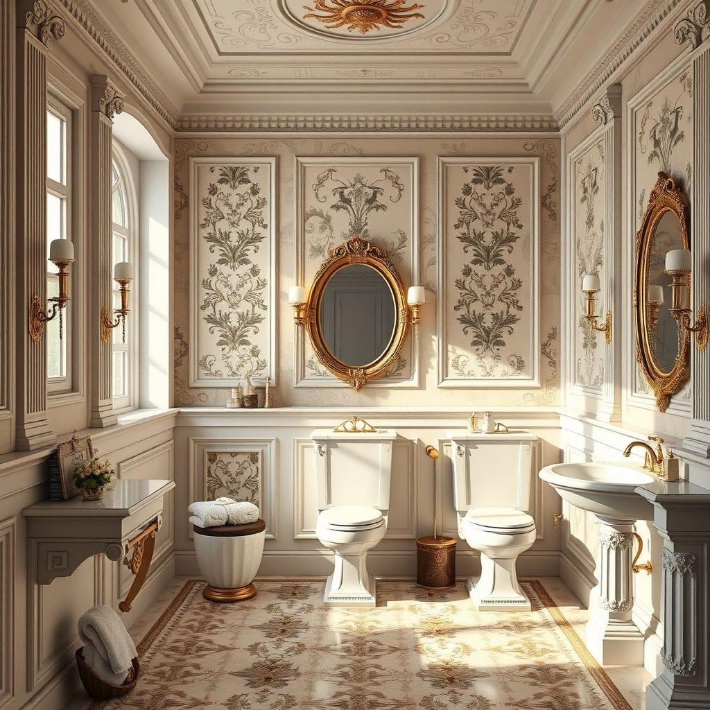 Neoclassic toilet - AI Generated