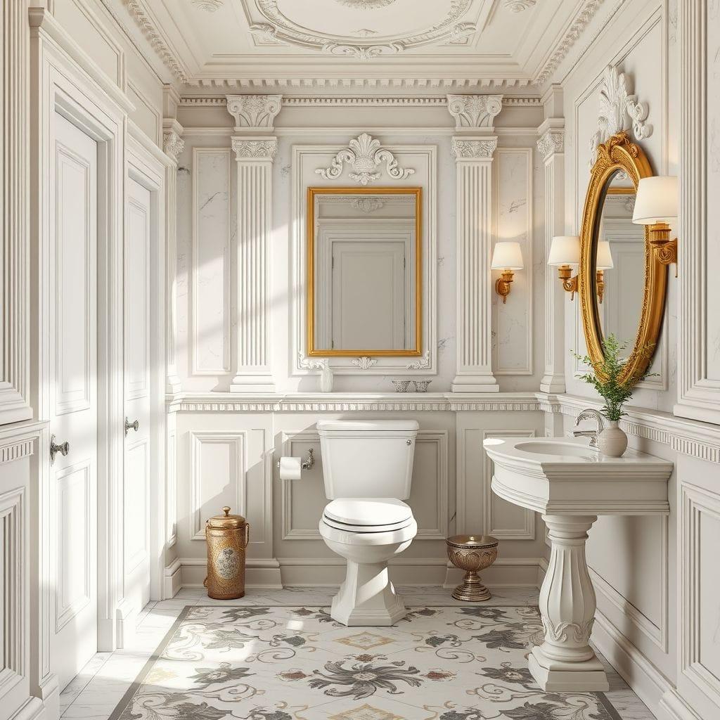Neoclassic toilet - AI Generated