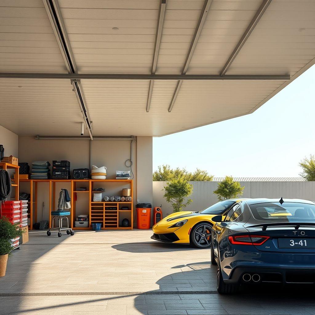  outdoor garage - AI Generated