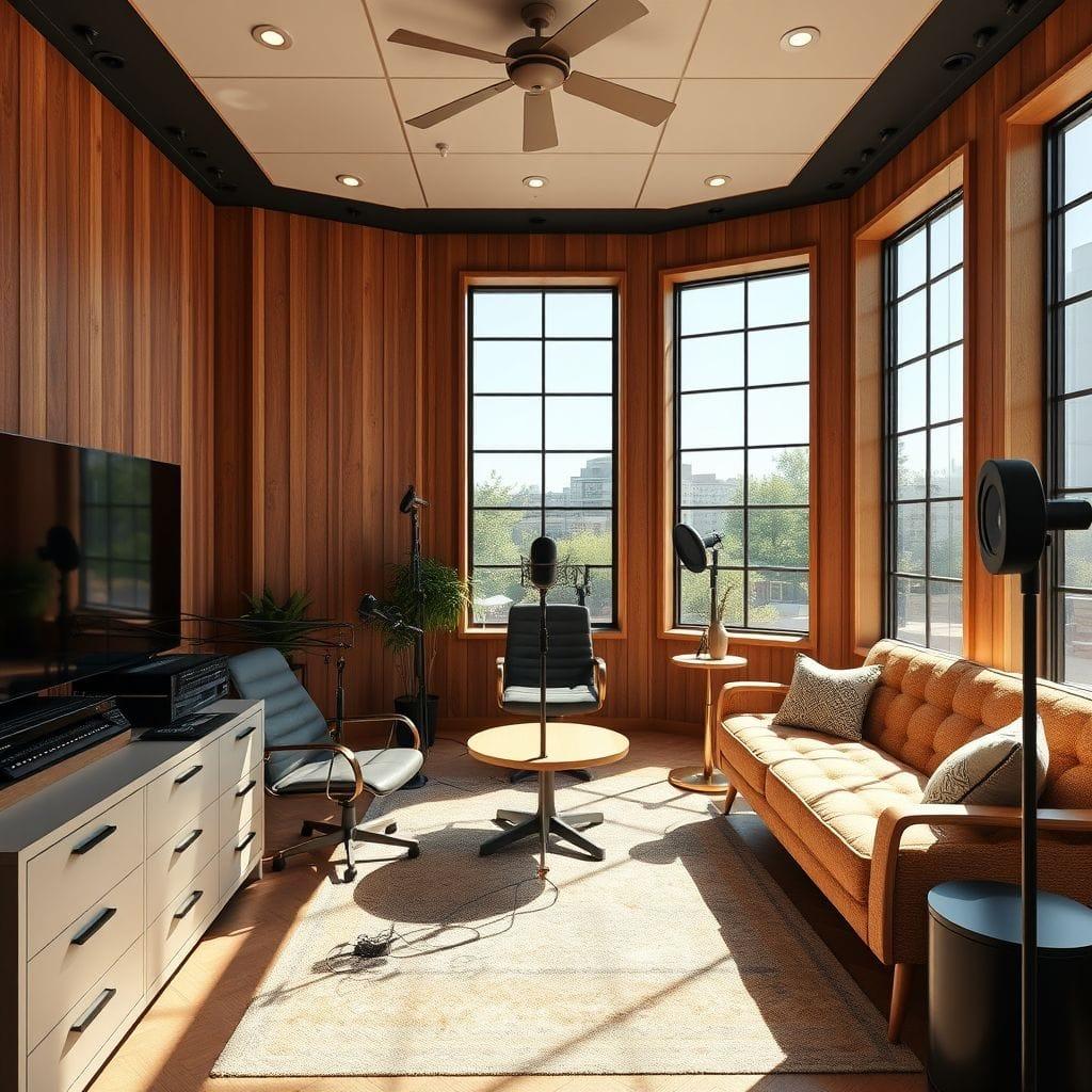  podcast studio - AI Generated