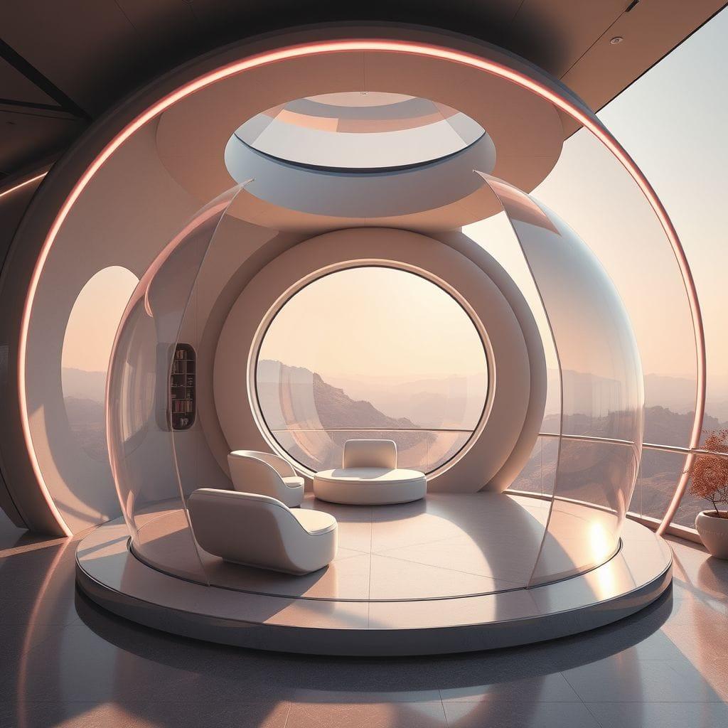 Retro Futuristic drop zone - AI Generated