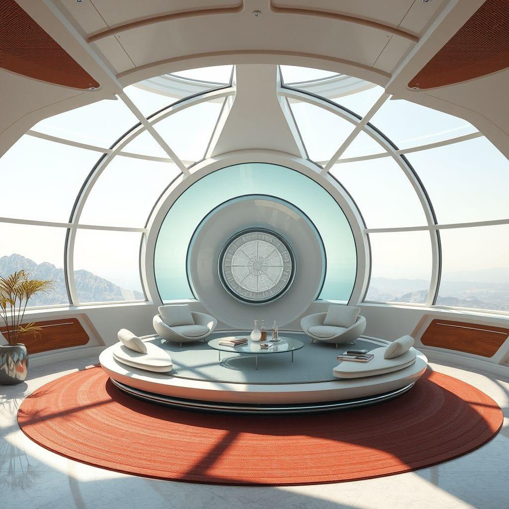 Retro Futuristic drop zone - AI Generated