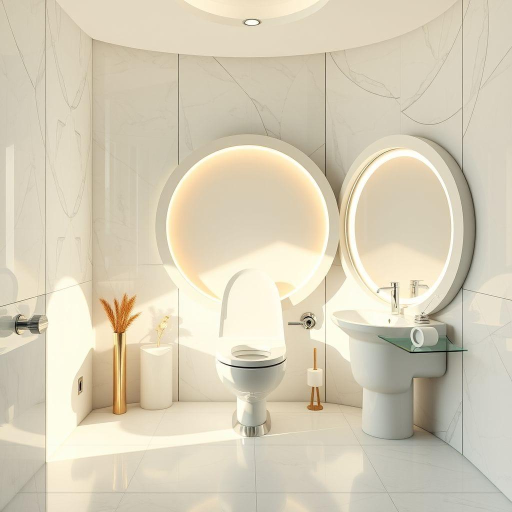 Retro Futuristic toilet - AI Generated